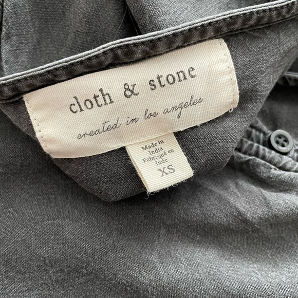 Cloth & Stone sleeveless wide leg jumpsuit romper - Picture 5 of 8